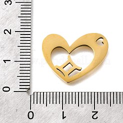 201 Stainless Steel Pendants&nbsp;STAS-A116-01G-03