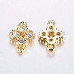 Long-Lasting Plated Brass Micro Pave Cubic Zirconia Links&nbsp;ZIRC-F069-26G