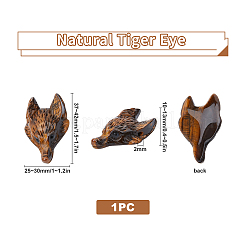 Natural Tiger Eye Pendants&nbsp;G-SC0001-20A