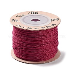 ポリエステルツイストコード  ラウンド  DIYのジュエリーには  サクランボ色  1mm  約49.21ヤード（45m）/ロール&nbsp;OCOR-G015-01A-01