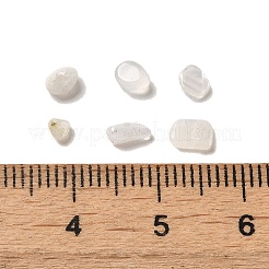 天然ホワイトムーンストーンビーズ  穴がないビーズ  チップビーズ  2.5~9x2~4mm&nbsp;G-O103-32