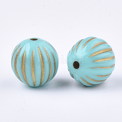 Plating Acrylic Beads&nbsp;PACR-Q115-14mm-72-03G