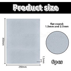 グリッタークリスタルホットフィックスラインストーン  パッチにアイロン  ドレスシューズ衣服装飾  クリスタル  350x250x1.5mm&nbsp;RGLA-WH0003-02