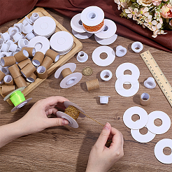 30 Bags Paper Thread Winding Bobbins&nbsp;DIY-PH0031-88
