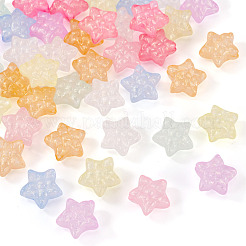 50Pcs Luminous Transparent Acrylic Beads&nbsp;LACR-TA0001-08