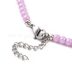 Opaque Acrylic Beaded Bracelets&nbsp;NJEW-JN04174
