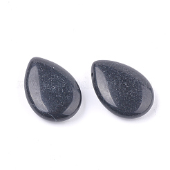 ナチュラルブラックオブシディアンのペンダント  ティアドロップ  25x18x7~8mm  穴：0.8mm&nbsp;G-T125-01A