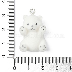Flocky Opaque Resin Pendants&nbsp;RESI-G105-06B