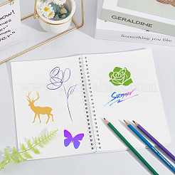 Sticker Collecting Loose-leaf A5 Spiral Bound Notebook&nbsp;AJEW-WH20019-17J