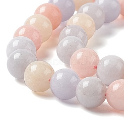 Natural White Jade Imitation Morganite Beads Strands&nbsp;G-I334-04B