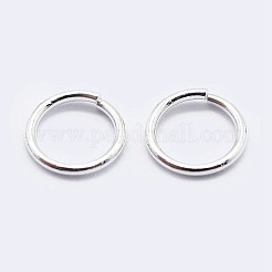 925スターリングシルバーオープンタイプ丸カン  丸く切ったのこぎり  銀  20ゲージ  4x0.8mm  内径：2mm  約166個/9g&nbsp;LS-STER-F036-02S-0.8x4mm