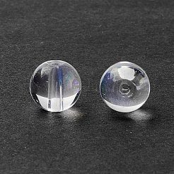 ガラスビーズ  ラウンド  透明  8mm  穴：1.4mm&nbsp;GLAA-C021-01M