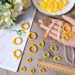 45Pcs 3 Style Silicone Rings with 1Pc Rubber Necklace Lanyard Anti-Lost Pendant Holder&nbsp;DIY-GF0008-18