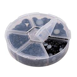 1Box ABS Plastic Imitation Pearl Dome Cabochons&nbsp;SACR-JP0001-25