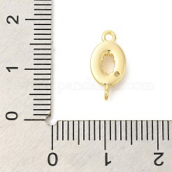 Rack Plating Brass Clear Cubic Zirconia Connector Charms&nbsp;KK-S396-06E