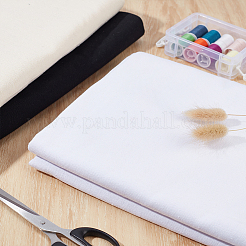キャンバス生地  DIYクラフト用品  ホワイト  1500x0.8mm  2m / pc&nbsp;DIY-WH0816-170B-01