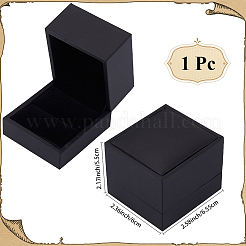 PU Leather Jewelry Single Ring Storage Boxes&nbsp;CON-WH20010-02D