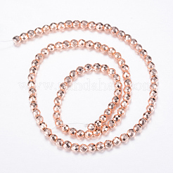 Electroplate Non-magnetic Synthetic Hematite Bead Strands&nbsp;G-Q465-12RG