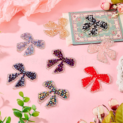 9Pcs 9 Colors Polyester Cloth Patches&nbsp;PATC-TA0001-30