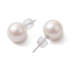 Natural Pearl Ear Studs&nbsp;EJEW-P286-30P