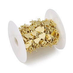 Brass Heart & Oval Link Chains&nbsp;CHC-P010-16G