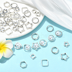 80Pcs 8 Styles Alloy Bead Frame&nbsp;FIND-SP0004-13