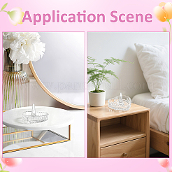 Heart-Shaped Glass Ring Holder&nbsp;AJEW-WH0643-265A