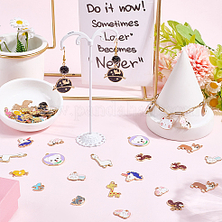 80Pcs 20 Styles Alloy Enamel Pendants&nbsp;ENAM-SC0007-08A
