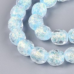 Handmade Foil Glass Beads Strands&nbsp;FOIL-Q002-05H
