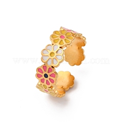 304 Stainless Steel Cuff Rings&nbsp;RJEW-D319-02G-02