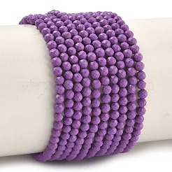 Synthetic Lepidolite/Purple Mica Beads Strands&nbsp;LS-G-G823-16-3mm-01