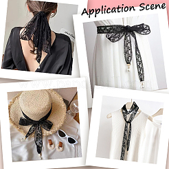1Pc Cotton Polyester Lace Headbands for Women&nbsp;AJEW-CY0001-73C