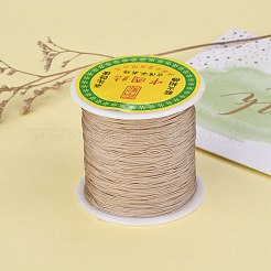 編み込みナイロン糸  ビーズ細工、ジュエリー製作、マクラメ工芸用の中国結び紐  バリーウッド  0.5mm  約150ヤード/ロール&nbsp;NWIR-R006-0.5mm-062