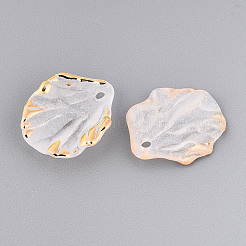 Frosted Plastic Petal Pendants&nbsp;KY-T041-20B