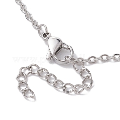 3 Pcs 201 Stainless Steel Crystal Stone Cage Pendant Necklaces&nbsp;NJEW-JN04750