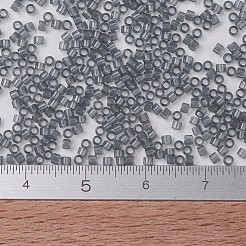 MIYUKIデリカビーズ  シリンダー  日本製シードビーズ  11/0  （db0708)透明グレー  1.3x1.6mm  穴：0.8mm  約2000PCS /ボトル  10 G /ボトル&nbsp;SEED-JP0008-DB0708