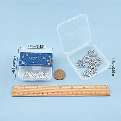 7Pcs 7 Style 304 Stainless Steel Pendants&nbsp;STAS-SC0002-24P