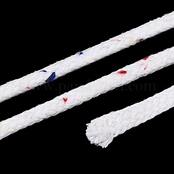 50mのコンフェッティソフトマクラメコットンコード  丸編みロープ  壁掛け用  工芸  ギフト包装  ホワイト  3mm  約54.68ヤード（50m）/ロール&nbsp;OCOR-Q060-01A-02