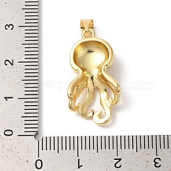 Rack Plating Octopus Brass Pendants&nbsp;KK-Z056-03G