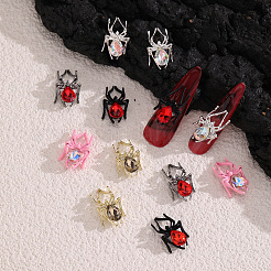 36Pcs 9 Colors Alloy Rhinestone Cabochons&nbsp;FIND-SP0004-45