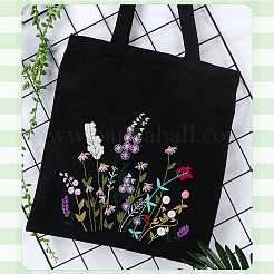 DIY Canvas Shoulder Bag Embroidery Starter Kit&nbsp;DIY-WH0386-47