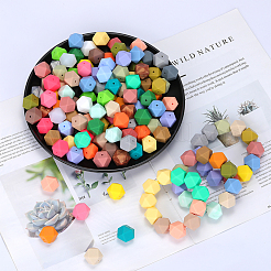 Hexagonal Silicone Beads&nbsp;LS-SI-JX0020A-48