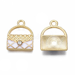 Rack Plating Alloy Enamel Pendants&nbsp;ENAM-T011-118B