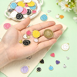 80Pcs 20 Styles Alloy Enamel Charms&nbsp;ENAM-YW0006-69