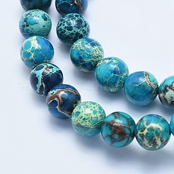 Natural Imperial Jasper Beads Strands&nbsp;G-A175B-8mm-03