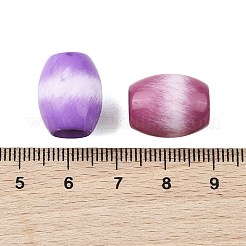 オペークアクリルヨーロピアンビーズ  バレル  ツートン  大穴ビーズ  ミックスカラー  16.5x13~13.5mm  穴：7mm&nbsp;OACR-Z036-04A