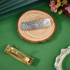 2Pcs 2 Colors Alloy Hair Barrettes&nbsp;OHAR-CP0001-29
