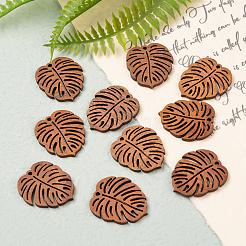 Natural Walnut Wood Pendants&nbsp;WOOD-CJ0001-28