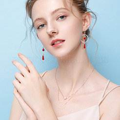 24Pcs 2 Colors Brass Linking Rings&nbsp;KK-BC0012-91