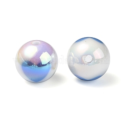 UV Plating Rainbow Iridescent Acrylic Beads&nbsp;OACR-F004-09G